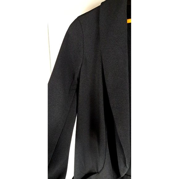 Womens Joan Vass Blazer NWT NEW Black Open Front Lightweight Career Small - Picture 2 of 6